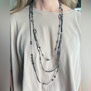 Silpada #N2097 • Dew Drops Hematite Strand Necklace